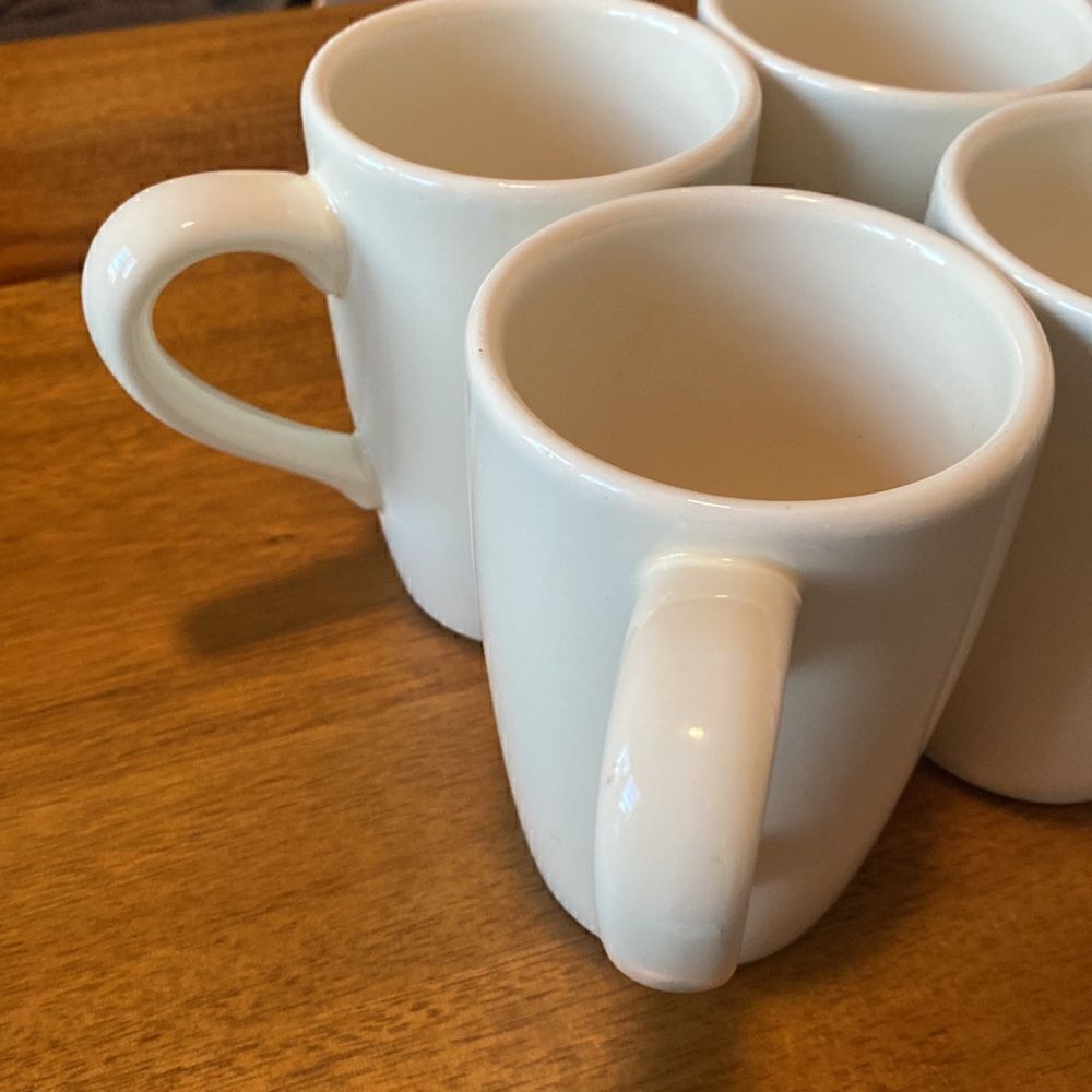 Pier 1 Essential Colours  Cream Chunky Mugs (4) - Picture 3 of 7